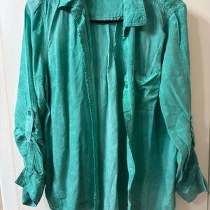 Velvet Heart Turquoise Blouse